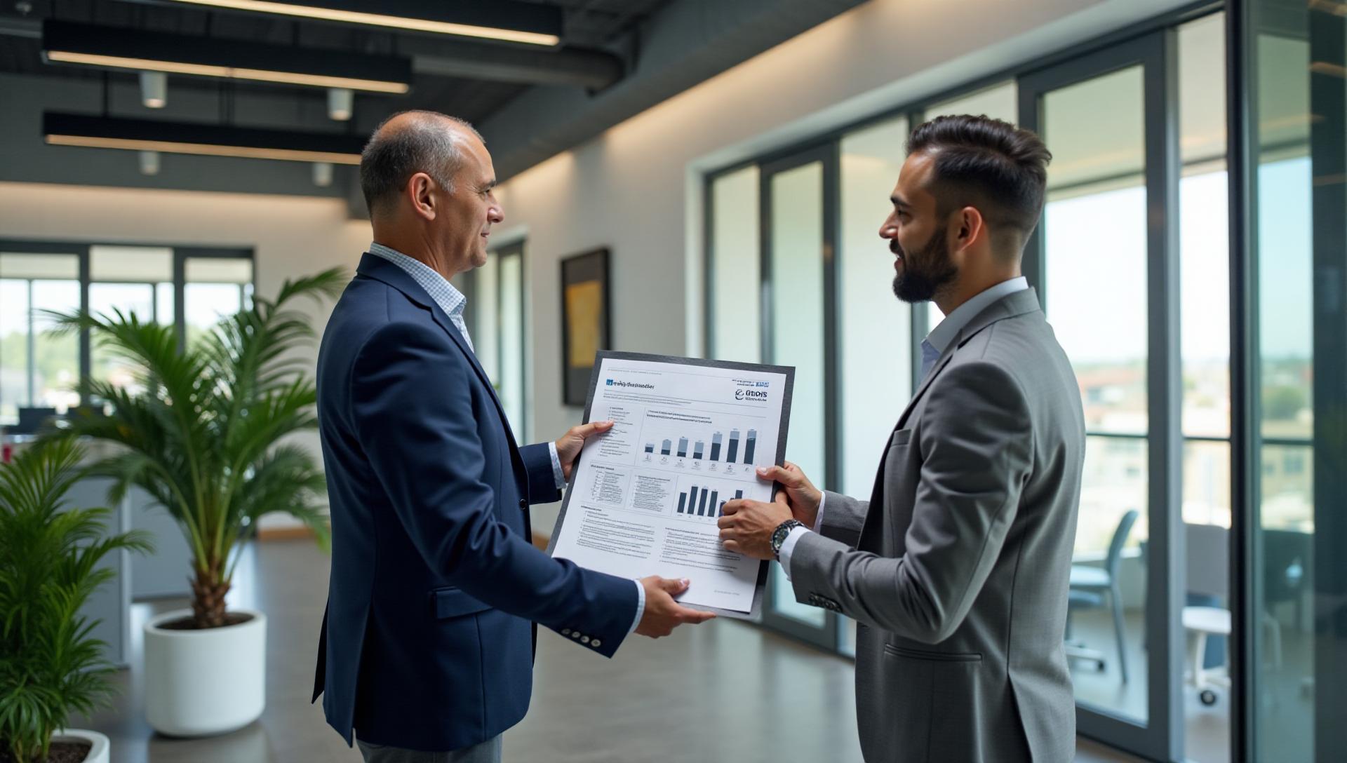 Professional business valuation report being reviewed by New York City business owner and advisor