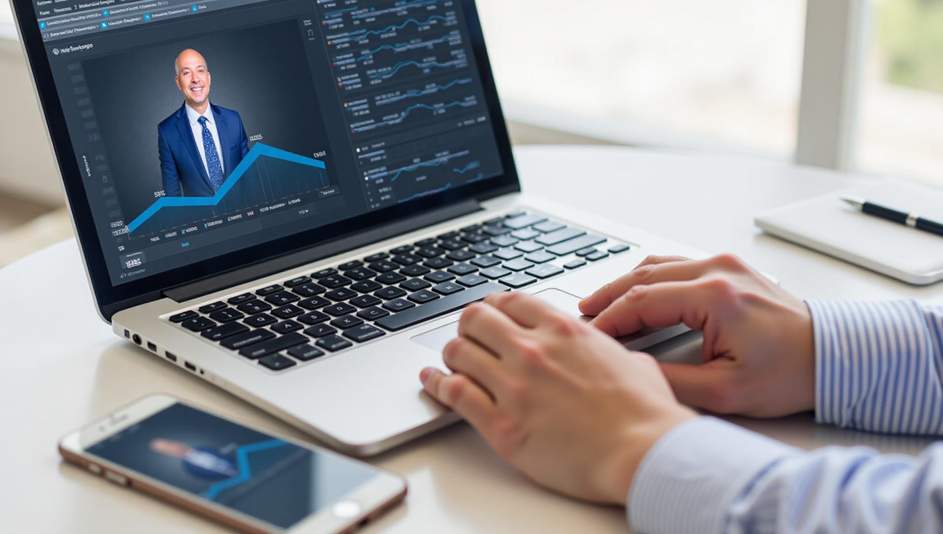 New York City business owner researching and searching for qualified business broker with online reviews and credentials